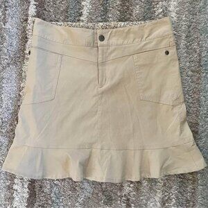 Athleta Tan Stretch Activewear Skirt Women's Sz 8